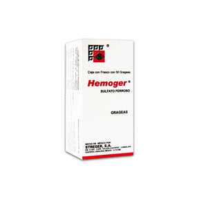 Sulfato Ferroso Hemoger 191 Mg Con 50 Grageas 7501547521025