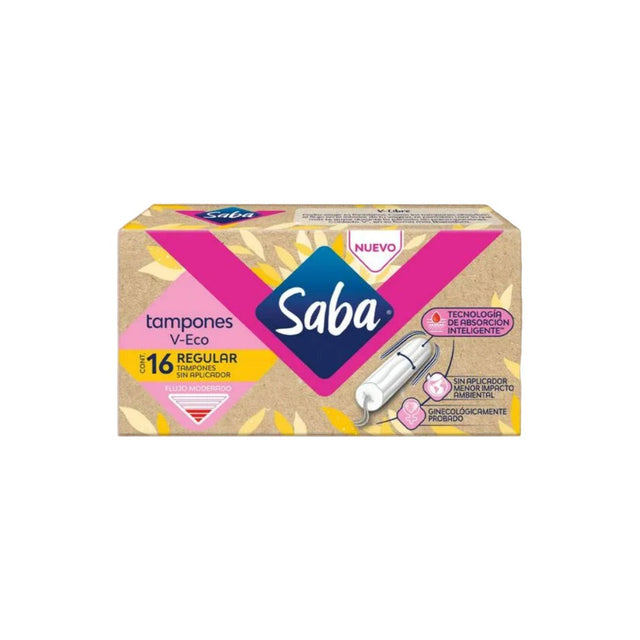 Tampones Saba V-Eco Regular Con 16 7501019042027