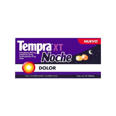 Tempra Xt Noche 800/20/4Mg 24 Tabletas 7506460101248