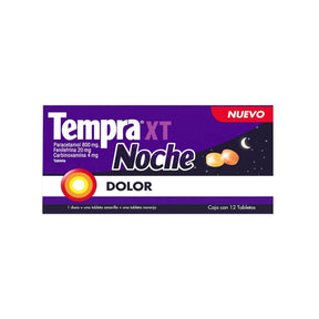 Tempra Xt Noche 800/65Mg 12 Tabletas 7506460101231