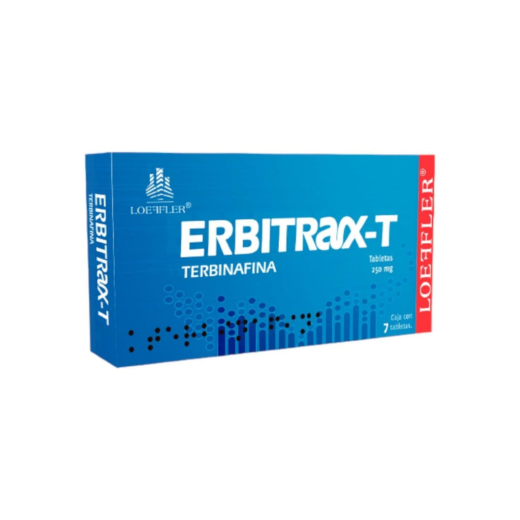 Terbinafina Erbitrax T 250 Mg Con 7 Tabletas 7502211783657