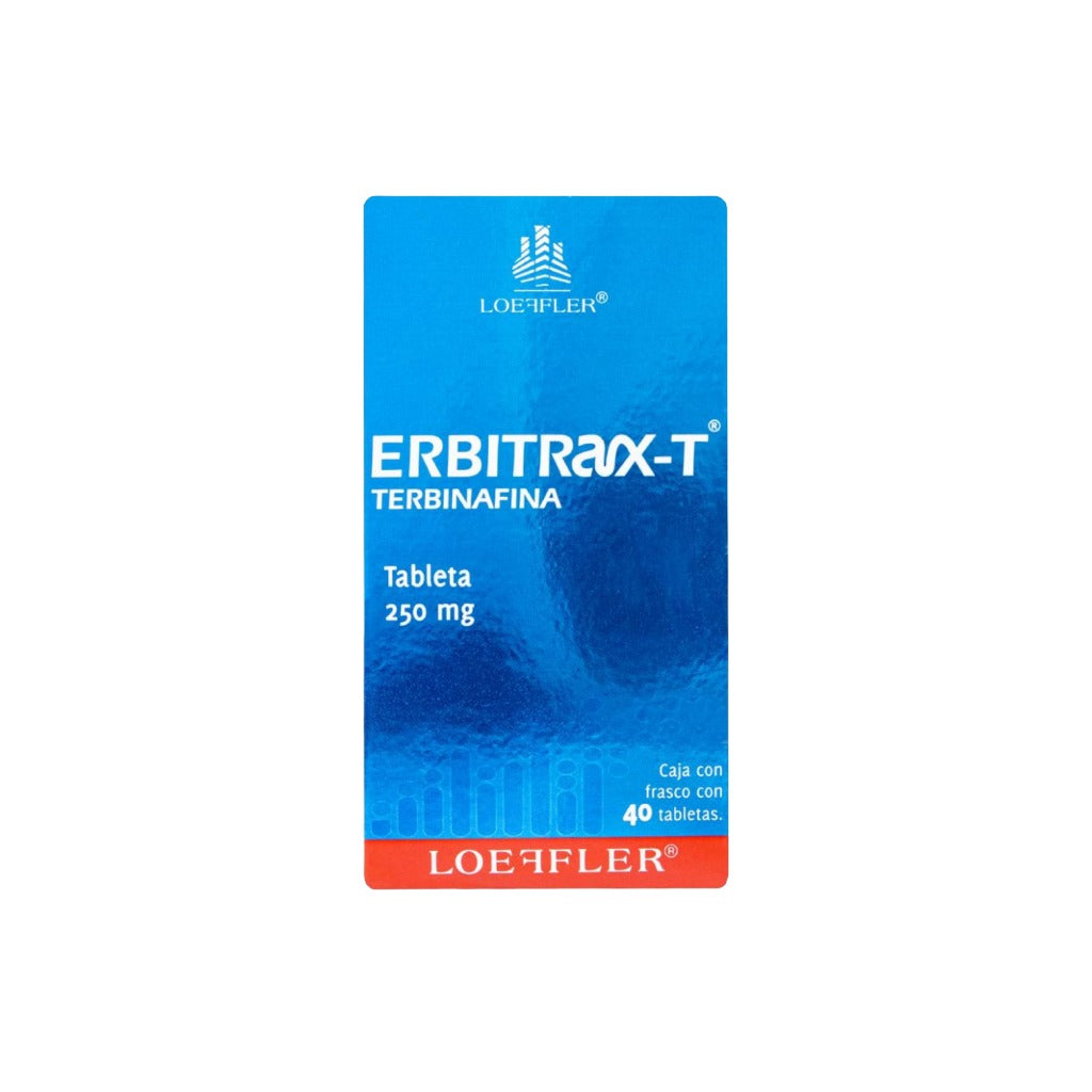 Terbinafina Erbitrax T Tabletas 250 Mg Con 40 7502211783671