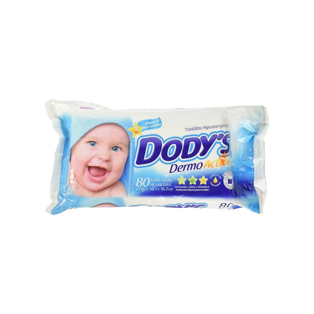 Toallaitas Humedas Dodys Dermo Active Azul Con 30 7502221010798