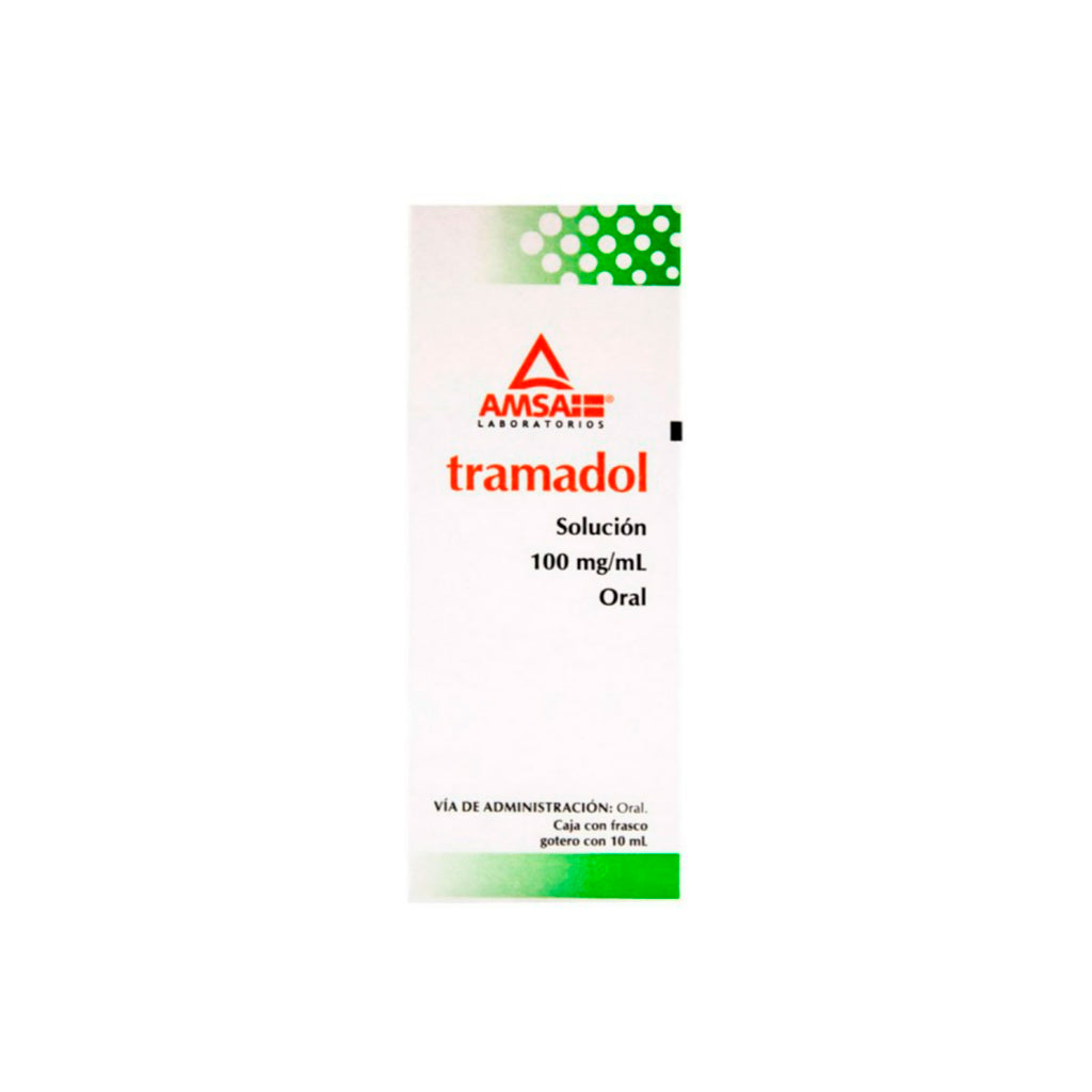 Tramadol 100 Mg / Ml Gotas 10 Ml Amsa Generico 7501349020993