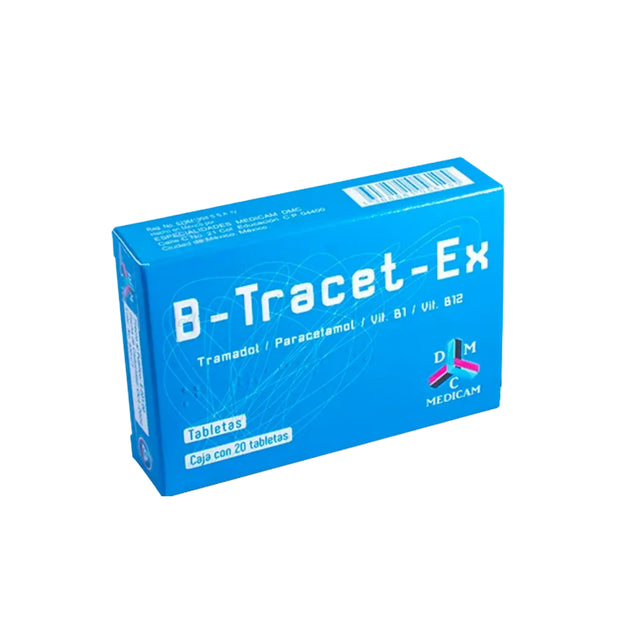 Tramadol Paracetamol B1 B2 Btracet Ex Con 20 Tabletas 1306881056105