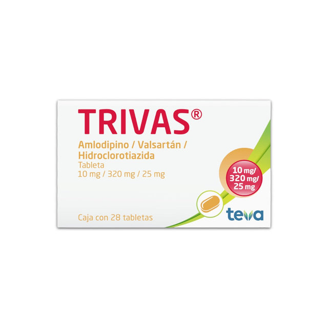 Trivas 10/320/25 Mg 28 Tabletas 7501250811604