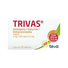 Trivas 5/160/12.5 Mg 28 Tabletas 7501250811598