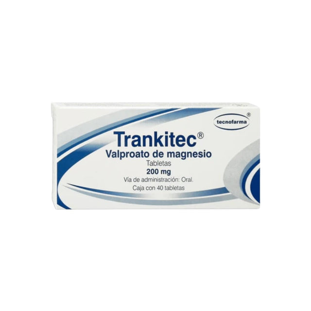 Valproato De Magnesio Generico 200 Con 40 Tecnofarma 7501471887969