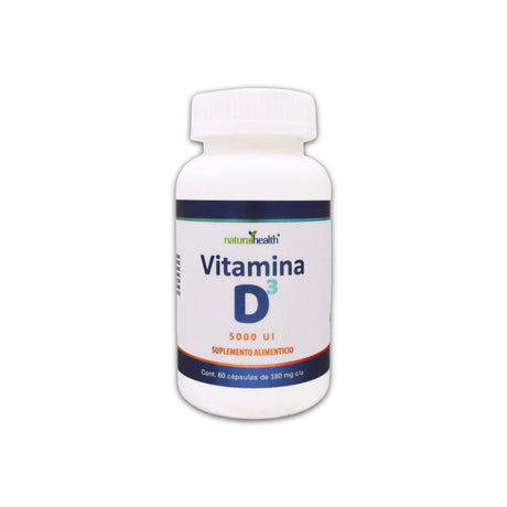 Vitamina D3 Frasco Con 60 Capsulas Naturalhealth 7501853800029