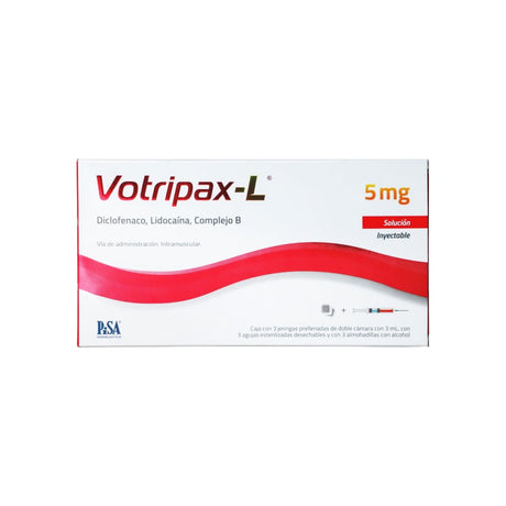Votripax L 5Mg Solucion Inyectable 3 Jeringas 3Ml 7502268543945