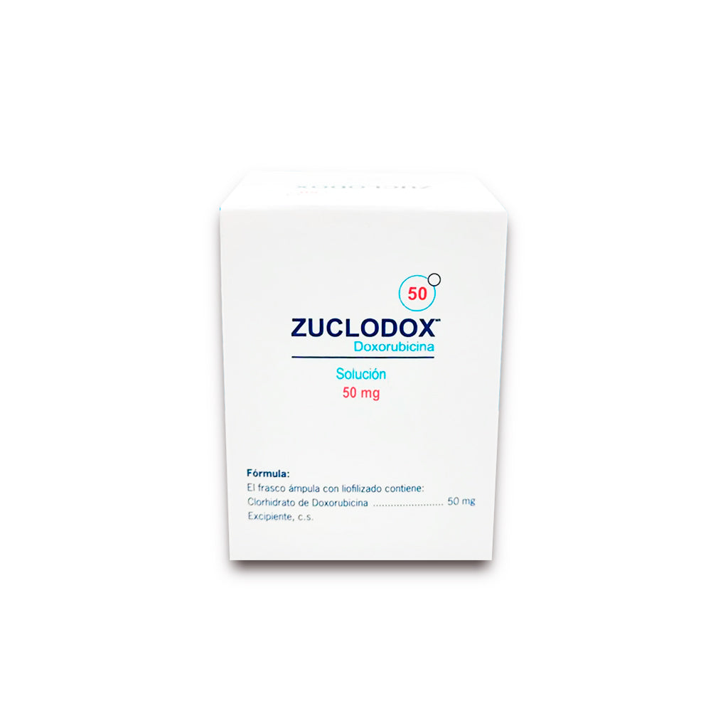 Zuclodox 50 Mg Solución Inyectable Doxorubicina 7502251890155