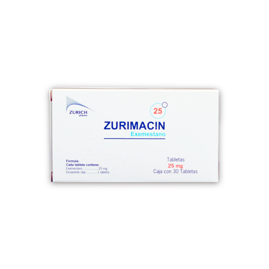 Zurimacin Exemestano 25Mg 30 Tabletas 7502251890612