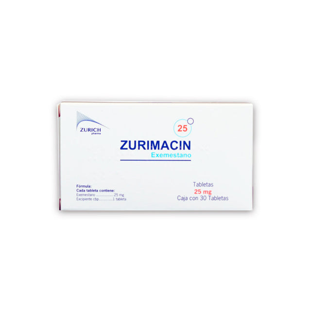 Zurimacin Exemestano 25Mg 30 Tabletas 7502251890612