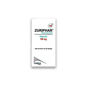 Zuriphar Temozolomida 100 Mg 20 Cap 7502251890490